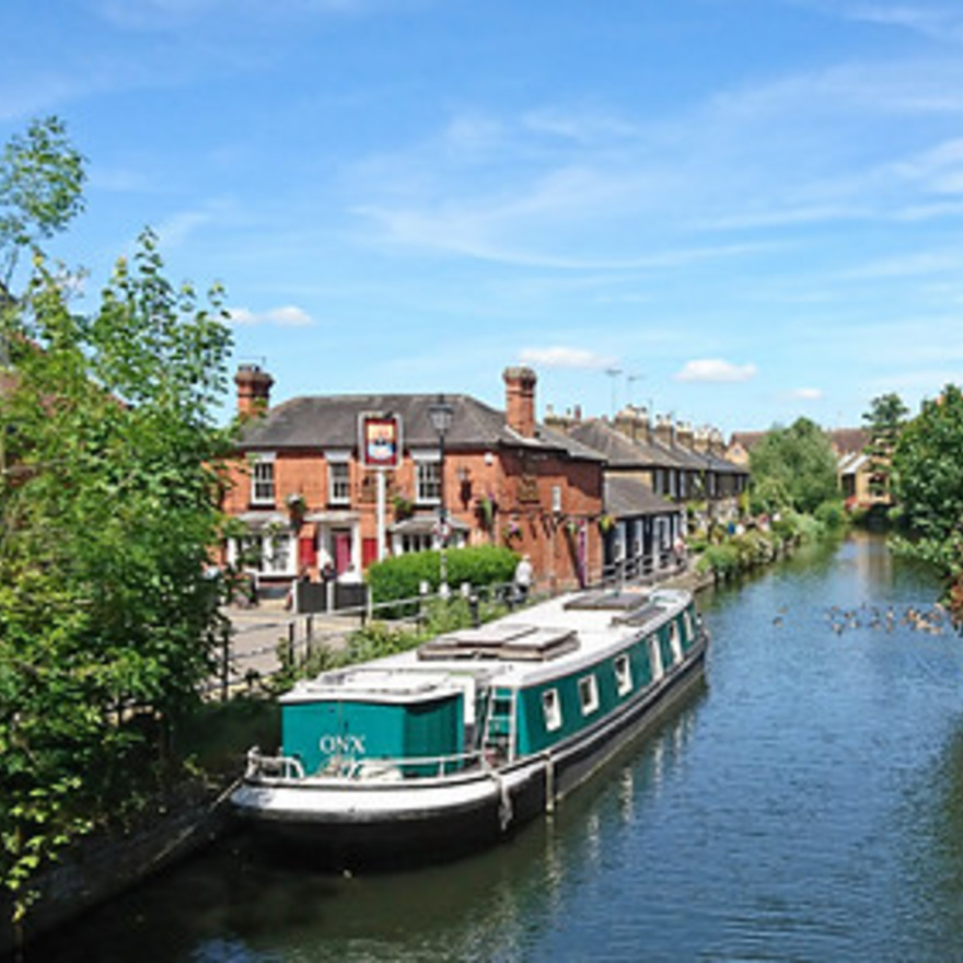 Old Barge and Folly Bridge